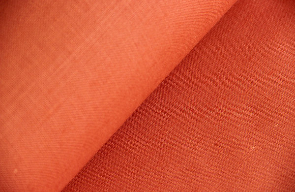 Strukturleinen uni orange 50 cm