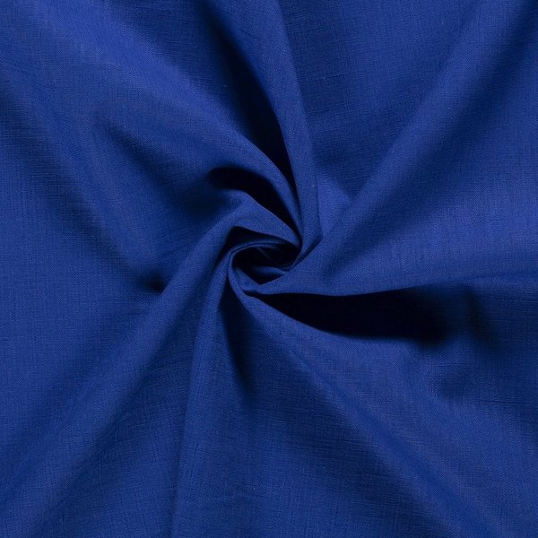 Leinen Meterware royalblau aus 100 % Ramie Leinen - 50 x 138 cm